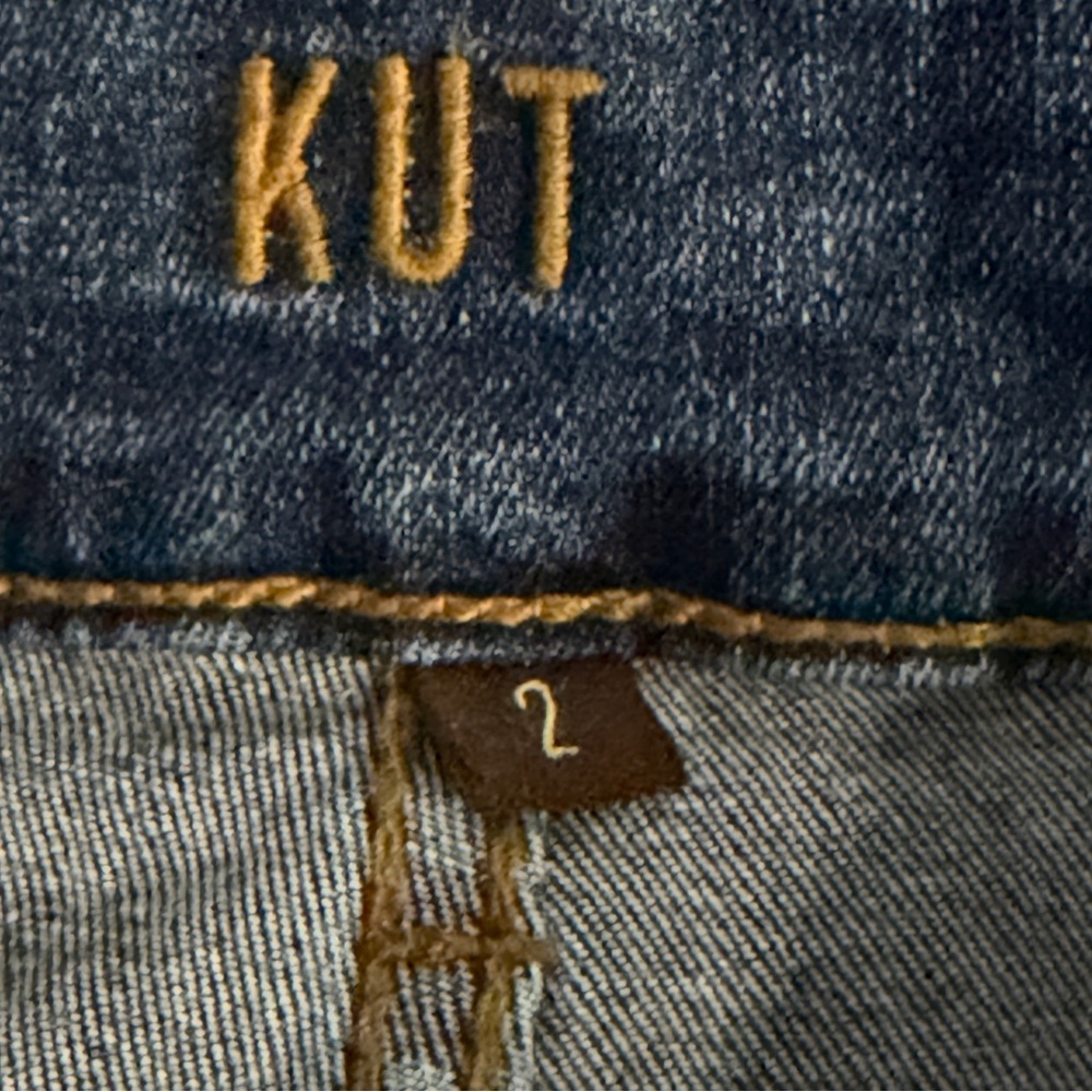 KUT from the Kloth High Rise Toothpick Skinny Jeans Zip Women‎ 2 Style SP379MA1 - Picture 3 of 14